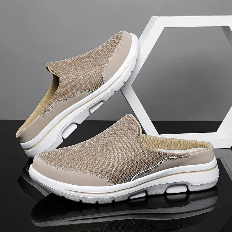 Flexor™ | Heren Slip-On Sneakers met Open Hiel | Ademend Mesh Instapmodel voor Zomer en Wandelen