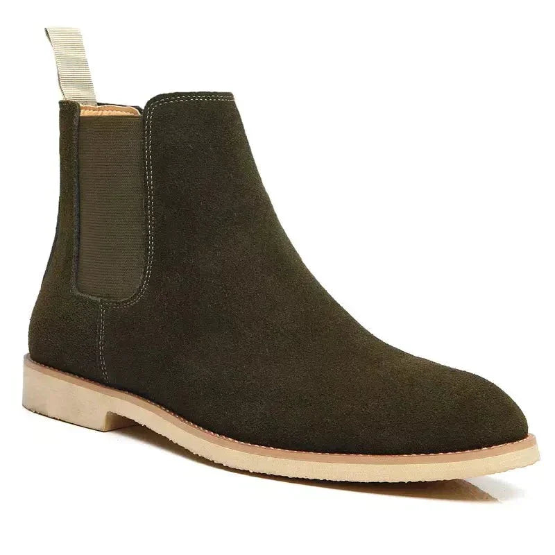 Giovanni™ | Luxe Kalfs Suède Chelsea Boots met Leren Binnenzool