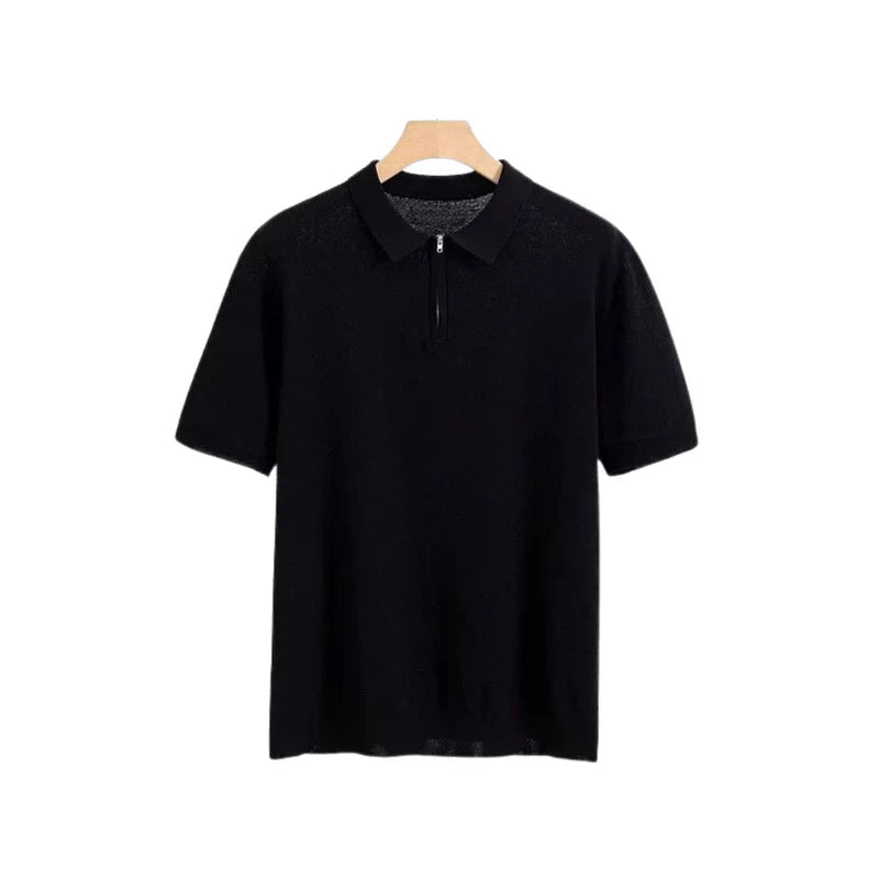 Rome™ | Zip-Up Polo met Mesh Details en Moderne Flair