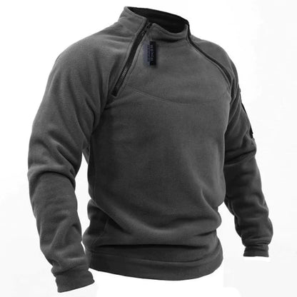 Nordvik™ | Warme Heren Wintersport Fleece Trui met Slim Rits-Design en Opbergmogelijkheden