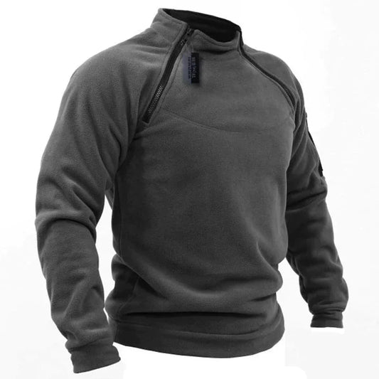 Nordvik™ | Warme Heren Wintersport Fleece Trui met Slim Rits-Design en Opbergmogelijkheden