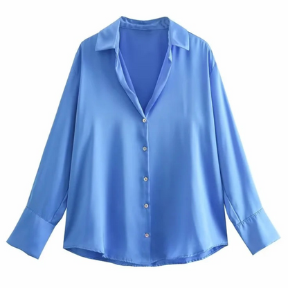 Evelyn™ | Classic Chice Blouse met Tijdloze Klasse en Oversized Pasvorm