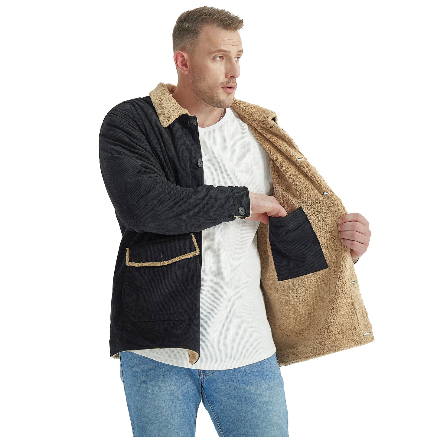 Tanner™ | Corduroy Jas met Warme Wollen Voering