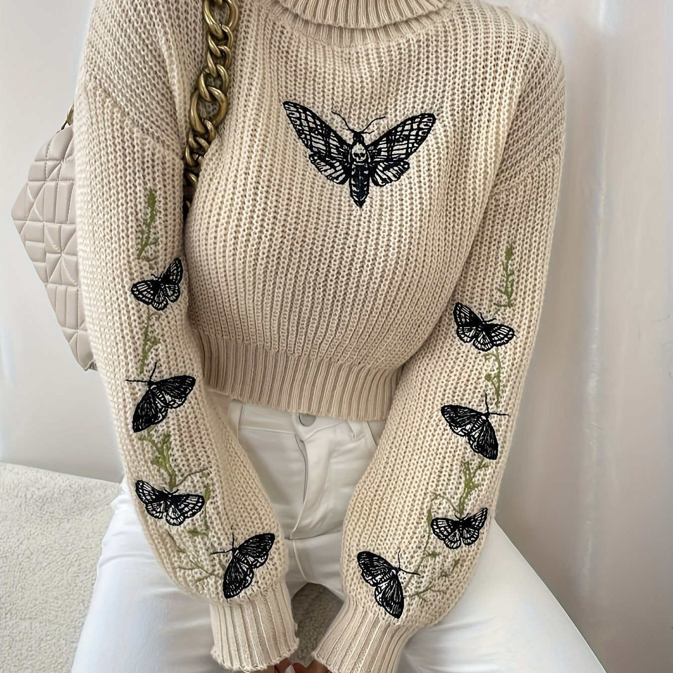 Evelise | Gebreide Cropped Coltrui