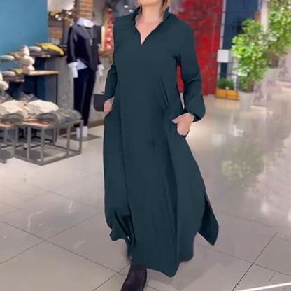 Amarise | Lange Minimalistische Jurk Dames