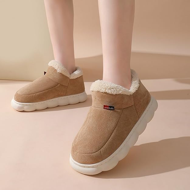 Mirella | Gevoerde Pluche Pantoffels