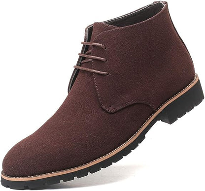 Lazaro™ | Heren Suède Desert Boots | Stijlvolle Casual Enkellaarsjes met Antislip Zool en Veterluiting