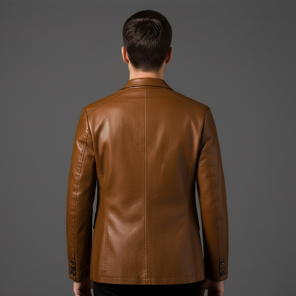 Julian | Trendy Leren Colbertjas