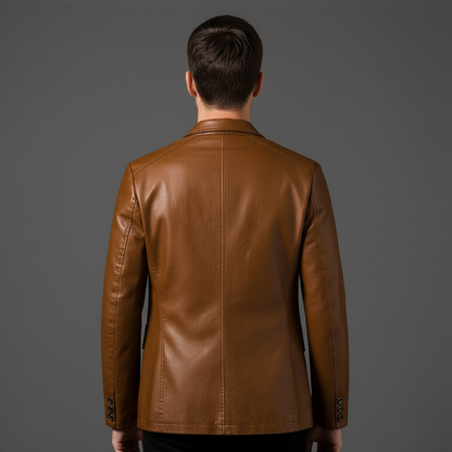 Julian | Trendy Leren Colbertjas