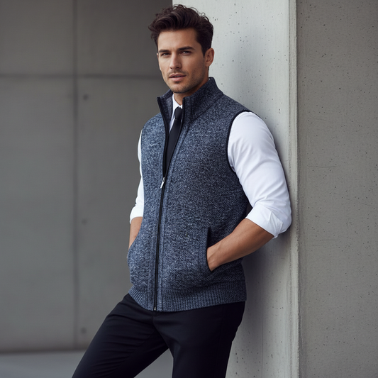 Thierry | Gebreide Business Bodywarmer Heren