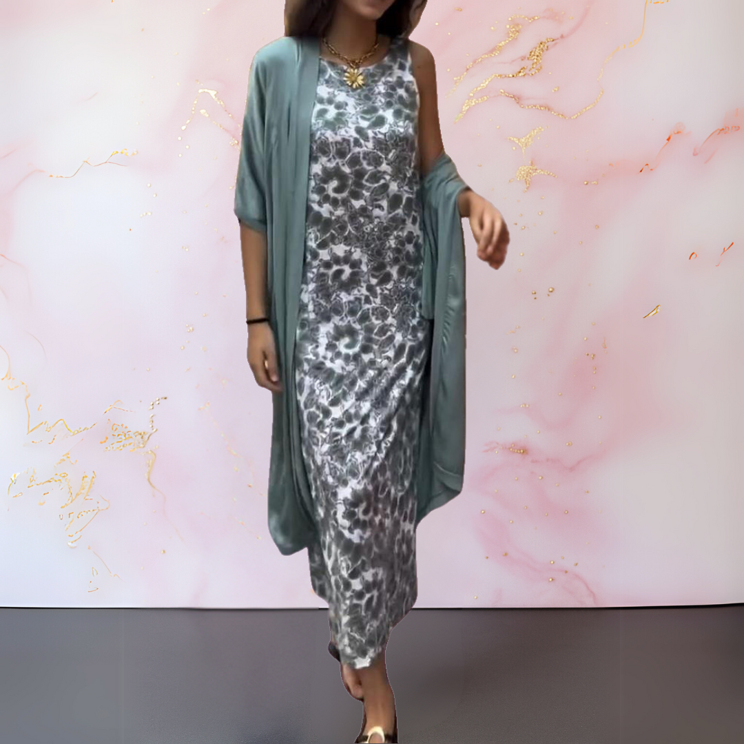 Amara | Kaftan Set met Pailletten Jumpsuit Dames | Luxe Gala Outfit | Feestelijk & Elegant | Flatterend voor Bruiloft & Event