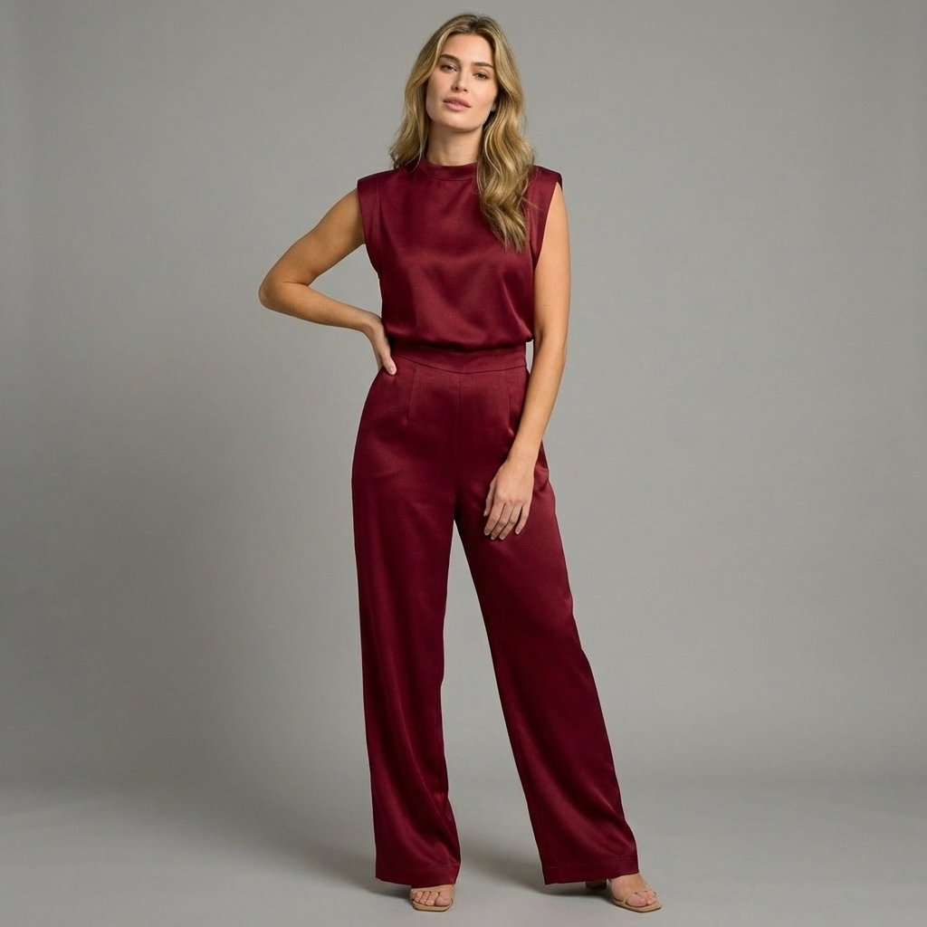 Arielle | Elegant Satin Jumpsuit