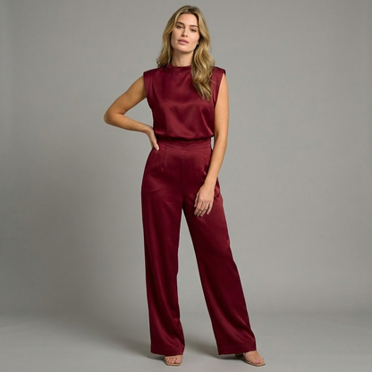 Arielle | Elegant Satin Jumpsuit