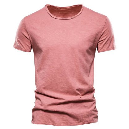 Nico | Casual T-Shirt met Subtiele Textuur Heren