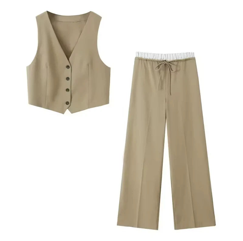 Isabelle™ | Elegante Pantalon en Top Set voor Elke Gelegenheid