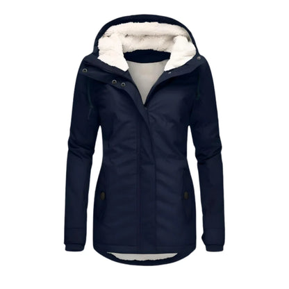 Mona™ | Elegante Lange Slim Fit Parka Winterjas voor Dames