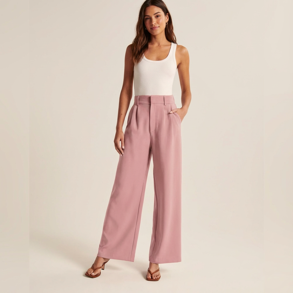 Elinor | Pantalon Wijde Pijpen