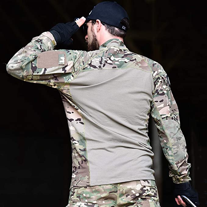 Aegis | Tactical Combat Shirt met Camouflage en Armzakken