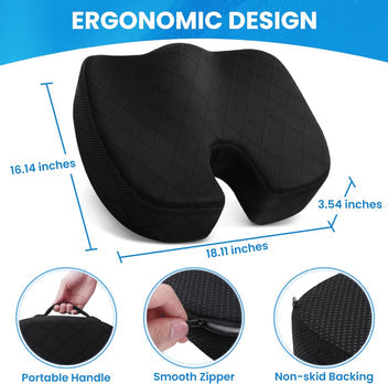 Orthia | Ergonomisch Zitkussen van Memory Foam