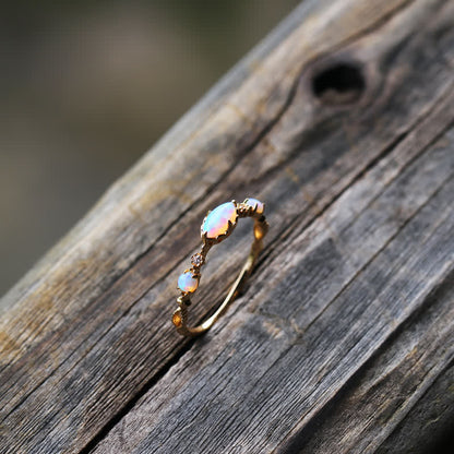 Ophelia | Gouden Opaal Ring Dames