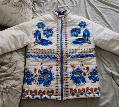 Althea | Gewatteerde Jas Met Bloemenprint