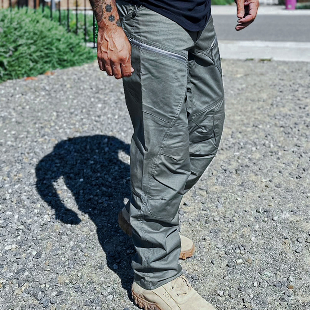 Kaelen | Grijze Cargo Broek Heren