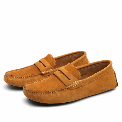 Marvello | Mocassins en daim pour hommes