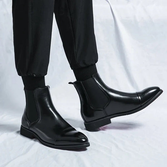 Adrien | Leren Chelsea Boots Heren