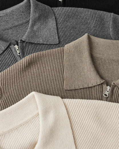 Caelen | Gebreid Vest Met Rits