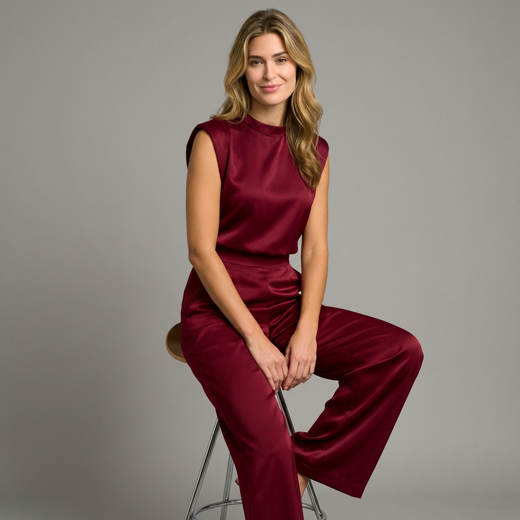 Arielle | Elegant Satin Jumpsuit