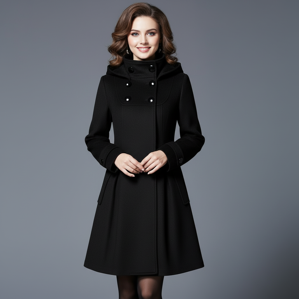 Marit | Getailleerde A-Lijn Wintermantel Dames