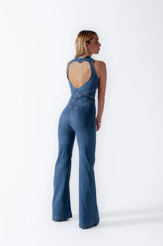 Serena | Denim Jumpsuit Dames