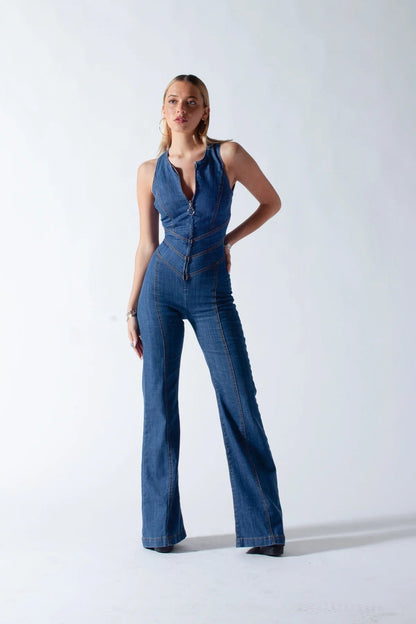 Serena | Denim Jumpsuit Dames