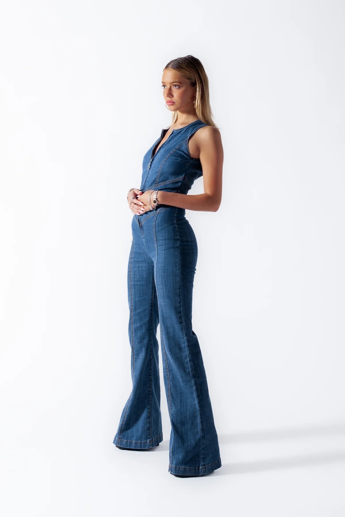 Serena | Denim Jumpsuit Dames