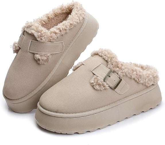 Aurelia | Gevoerde Suède Instapschoenen