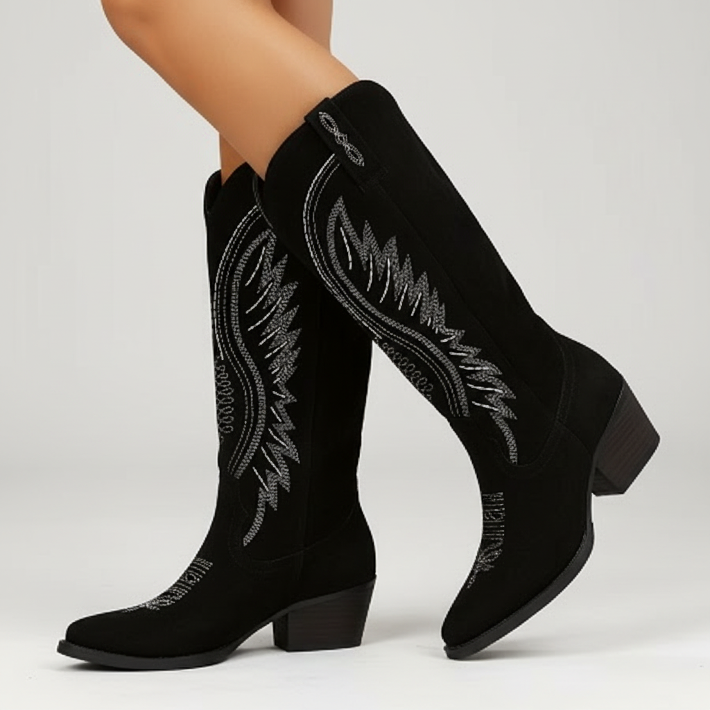 Calista | Suede Cowboylaarzen