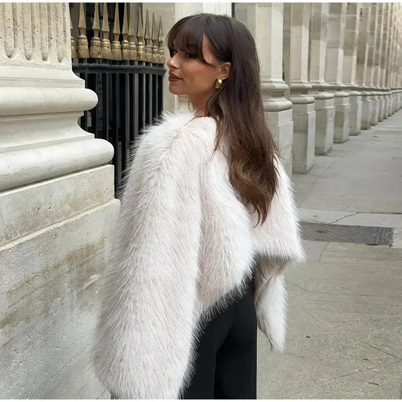 Arden | Cropped Faux Fur Jas