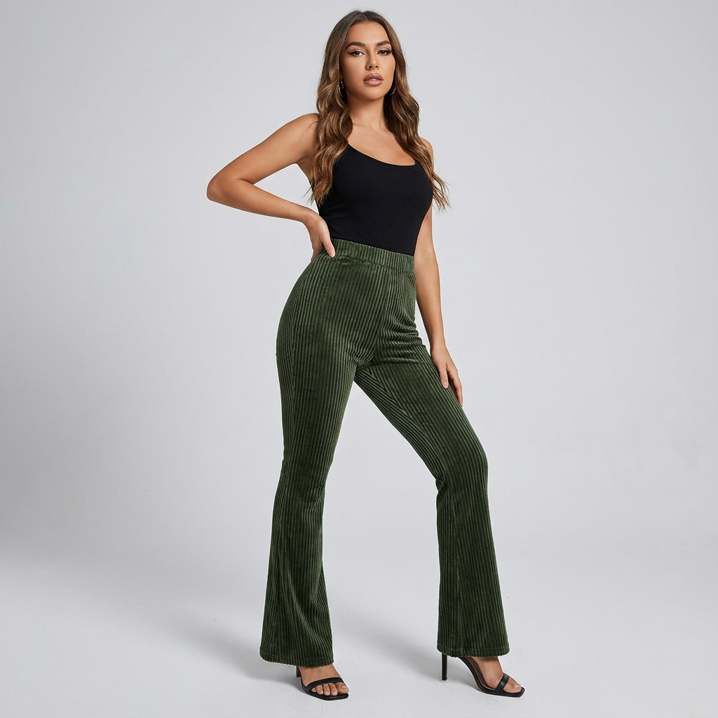 Rivella | Rib Flared Broek