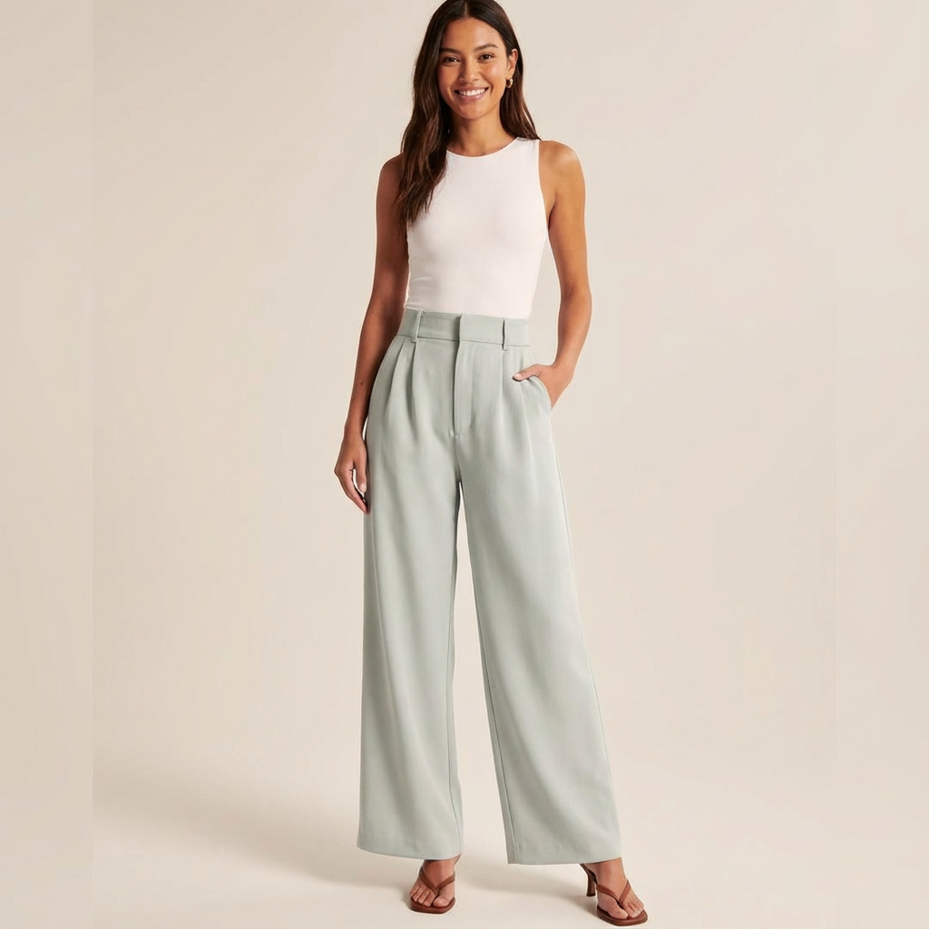 Elinor | Pantalon Wijde Pijpen