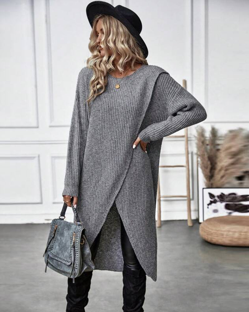 Maelis | Dames Gebreide Oversized Truijurk