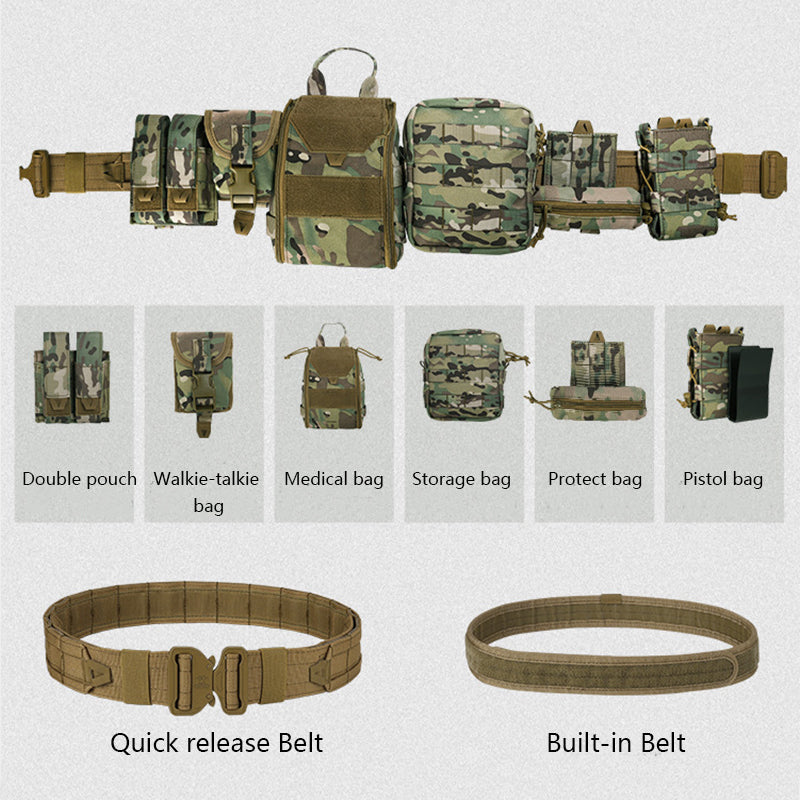 Ares | Tactische MOLLE Gevechtsriem Met Modulaire Pouches
