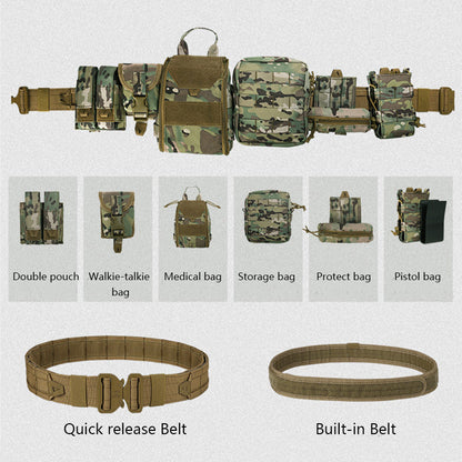 Ares | Tactische MOLLE Gevechtsriem Met Modulaire Pouches