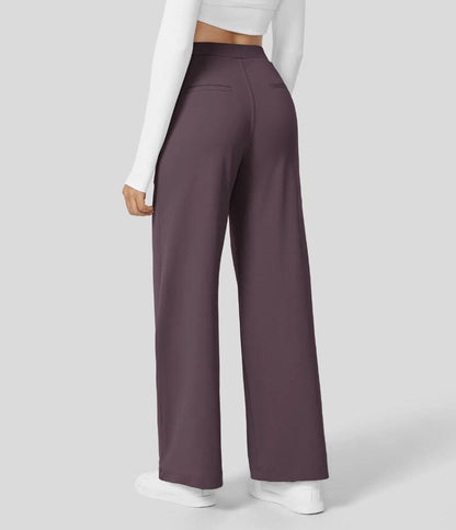 Sophia™ | High Waist Luxe Dames Pantalon Flatterende Pasvorm en Zakken