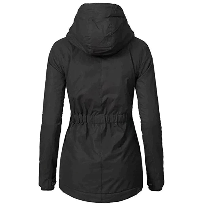 Mona™ | Elegante Lange Slim Fit Parka Winterjas voor Dames