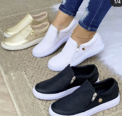 Averra | Dames Slip-On Sneakers Rits