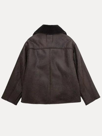 Solayne | Shearling Aviator Jas Dames