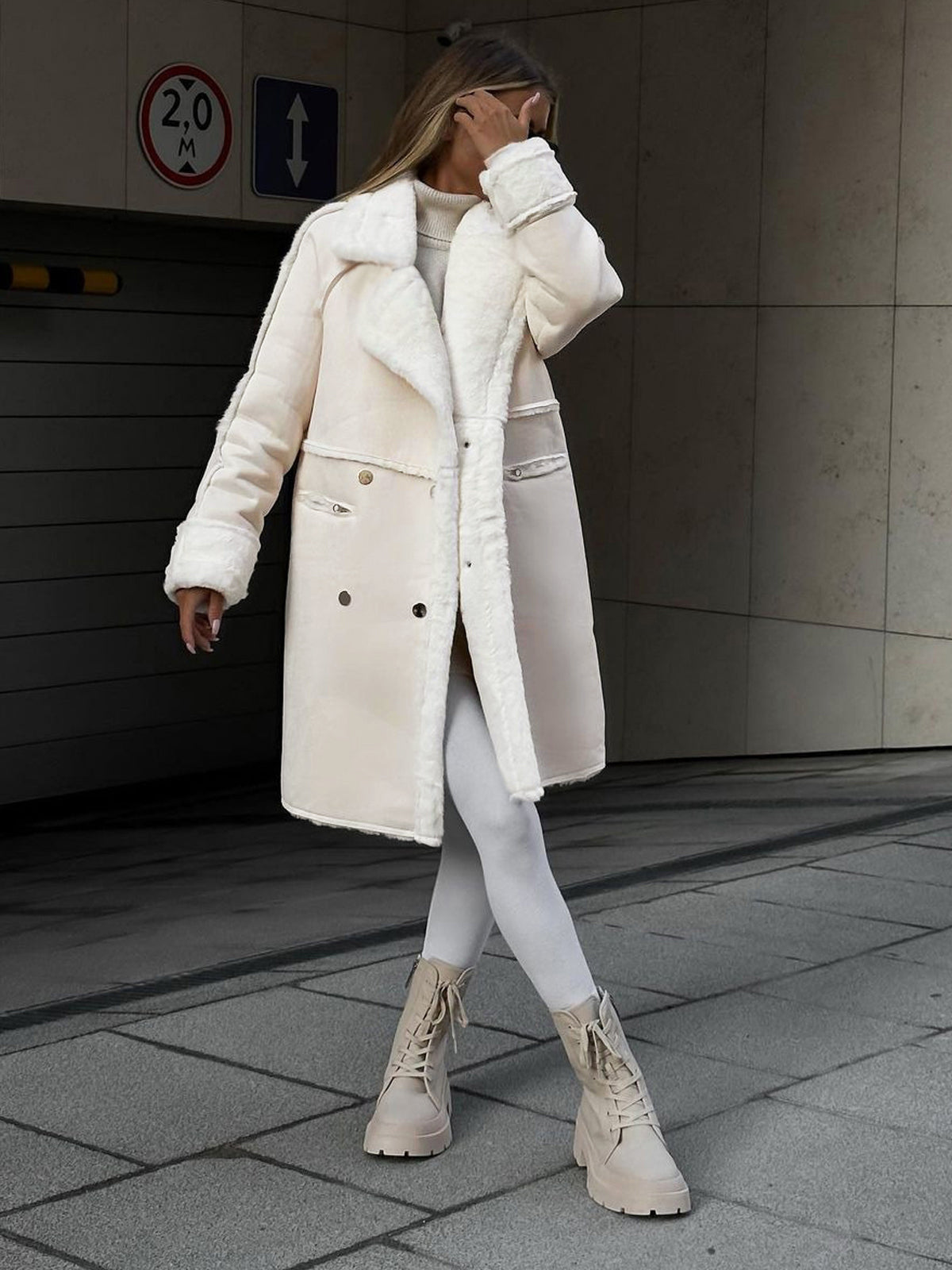 Valentia | Lange Shearling Jas Dames Oversized