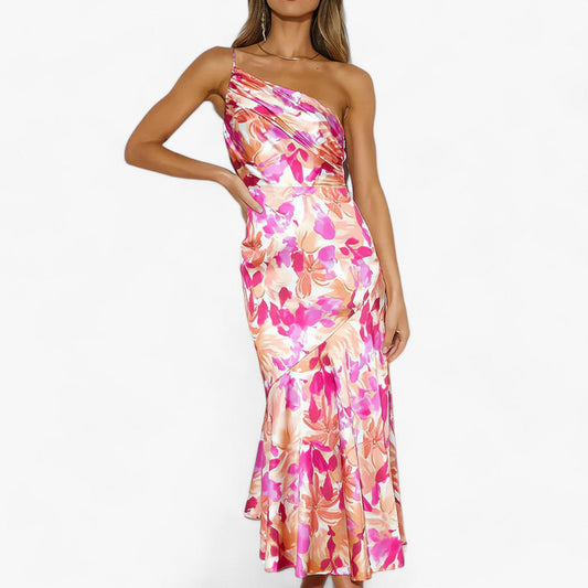 Floriane | Robe maxi satinée pour femmes