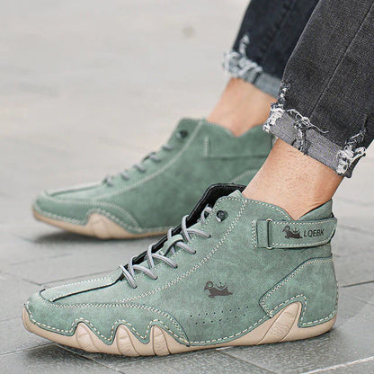 Dario | Heren Halfhoge Casual Bootschoenen Met Veters & Klittenband