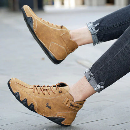 Dario | Heren Halfhoge Casual Bootschoenen Met Veters & Klittenband